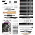 thumbnail image 2 of HIFORNY 60 Pcs Drawing Kit Sketching Pencil Set,Sketch Pencils Art Supplies with 3-Color Sketchbook,Graphite,Charcoal,Drawing Pencils for Adults Artists, 2 of 7