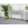 thumbnail image 1 of Zimtown 3 Tiroirs Miroir Vanité Bureau Console Dressing Table en Verre Argenté Moderne, 1 of 7