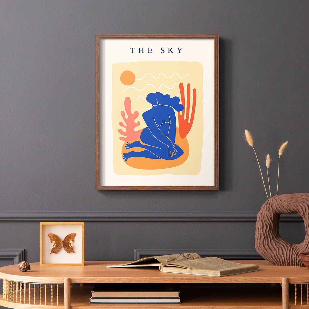 Matisse CCCXVII in Brown Solid Wood 11 x 14 Framed Print