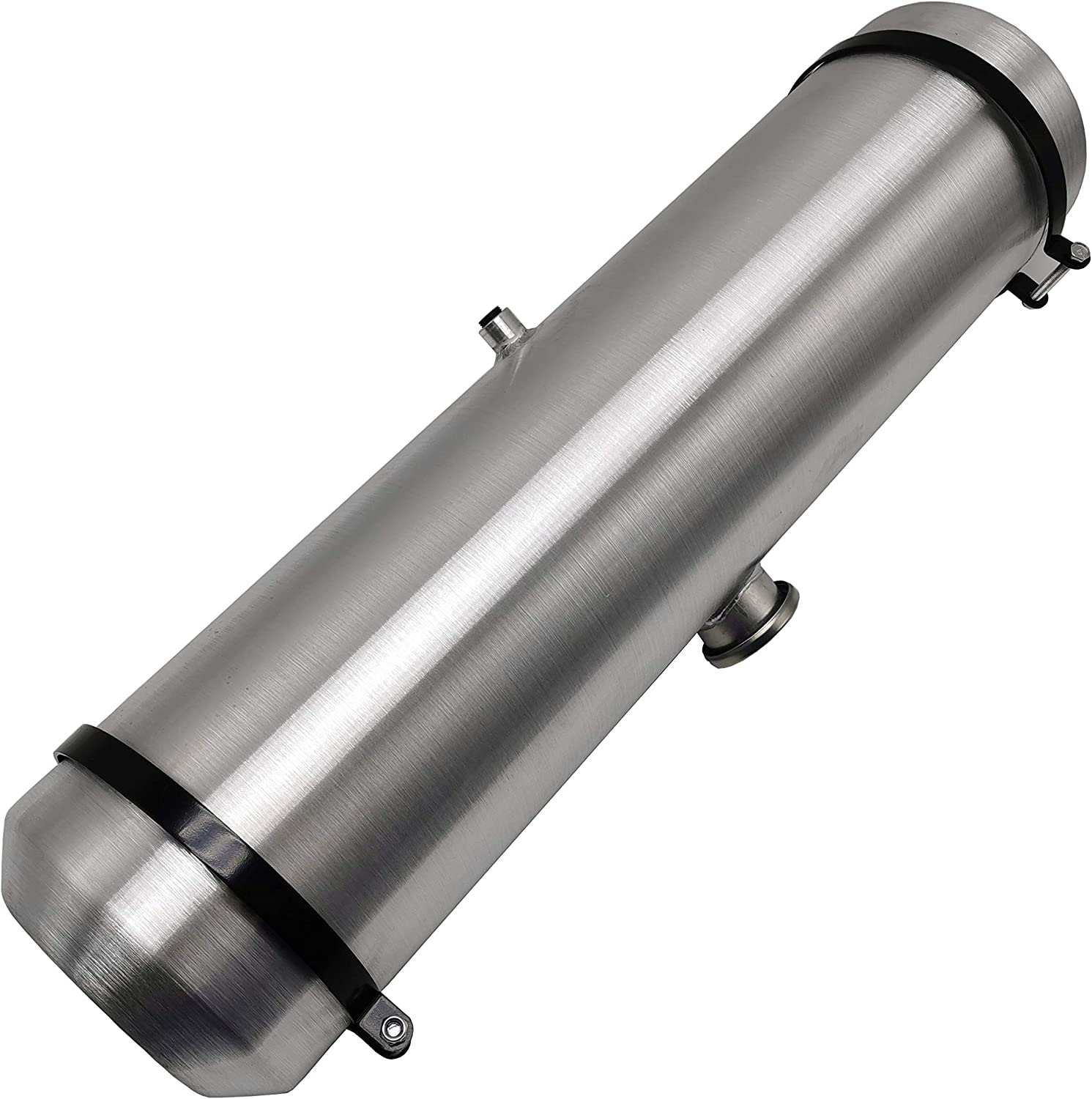 JSD 7 Gallons 8" x33" Spun /Round Aluminum Gas Tank / Fuel Tank 3/8" NPT Outlet Center Fill