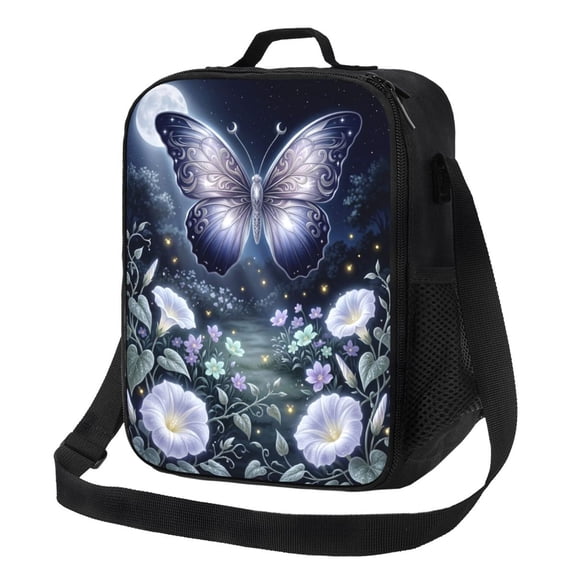 Butterfly Lunch Bag Reusable Insulated Lunch Box Tote Pack Shoulder Handbag Food Storage Organzier For Women Workout Office