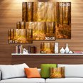 thumbnail image 3 of Bright Sunlight in Yellow Fall Forest - Modern Forest Canvas Art, 3 of 4