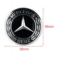 thumbnail image 3 of 56/60mm Car Wheel Hub Cap Auto Emblem Stickers Refit Accessories For Mercedes Benz G S R C E B A Class GLA GLK E300 S200 C180 For AMG black, 3 of 6