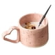 thumbnail image 5 of de Cerámica Rosa de 300 Ml con Asa en Forma de Corazón, Ideal para Café, Leche, Avena, Agua, Regalo de San Valentín., 5 of 5
