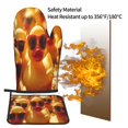 thumbnail image 5 of Gaeub Sunglasses Yellow Duck Print Oven Mitts and Pot Holders Sets of 2,Heat Resistant Pad,Cooking Gloves, for Baking BBQ Home Decor, 5 of 7
