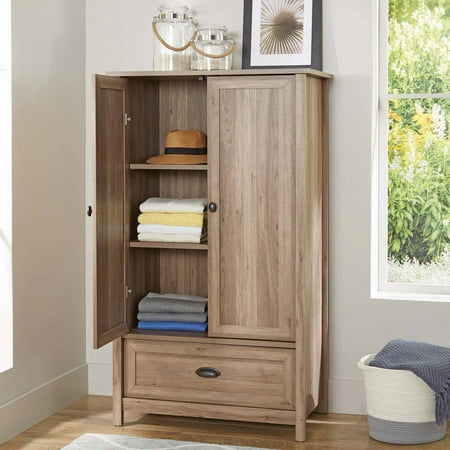 - Better Homes & Gardens Lafayette Armoire, Washed Oak Finish