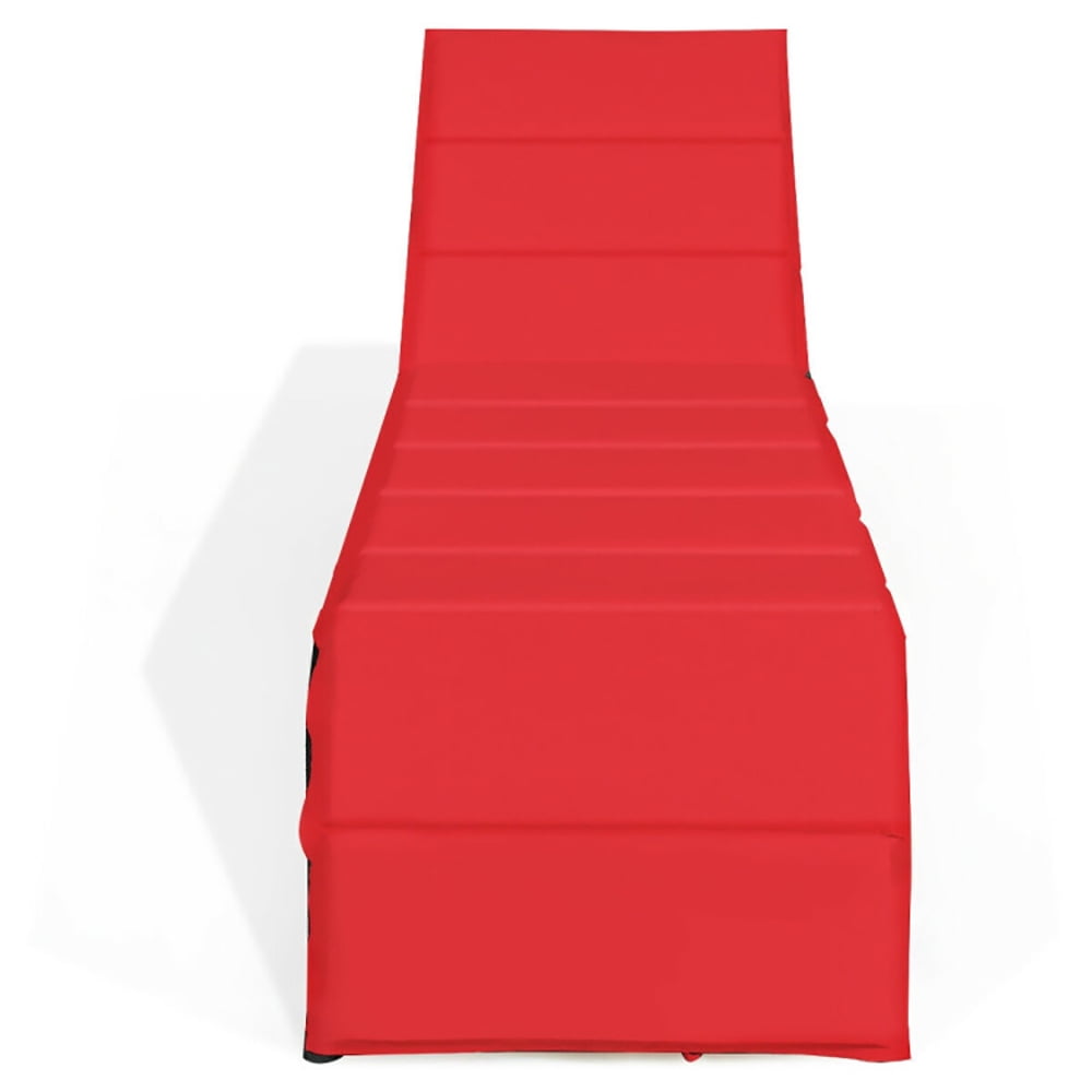 Aimee Lii Patio Rattan Lounge Chair Back Adjustable Chaise Recliner with Cushioned, Patio Loungers, Red Aimee Lii Patio Rattan Lounge Chair Back Adjustable Chaise Recliner with Cushioned, Patio Loungers, Red