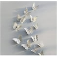 thumbnail image 2 of PVC Paper Composite Beautiful Wall Hanging 3D Butterfly With Sticking Pad For Home Decor (Color - Silver, Set of 12), Decoration Showpiece Statue, 2 of 5