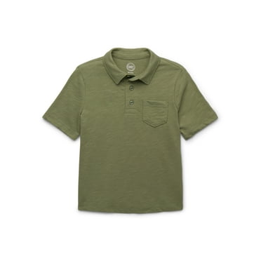 Wonder Nation Boys Short Sleeve Fashion Polo Shirt, Sizes 4-18 & Husky