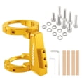 thumbnail image 1 of Folding Bike Front Mount Carrier Block Basket Racks for Brompton with 8pcs Screw, 1 of 9