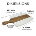 thumbnail image 5 of JS Gourmet Marble and Acacia Wood Cutting Board, Paddle Board Perfect for Cutting and serving, 5 of 6