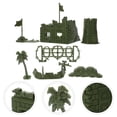 thumbnail image 2 of 1 juego de juguetes militares simulados para niños, modelo de castillo militar, adorno de mesa de arena DIY., 2 of 6