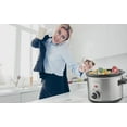 thumbnail image 6 of Courant CSC-1524ST Small Slow Cooker 1.6 QT, 3 Heat Settings, Removable Ceramic Pot" Easy Clean, Dishwasher Safe, Mini Slow Cooker, Stainless Steel, 6 of 9