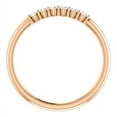 thumbnail image 2 of FB Jewels 14K Rose Gold Diamond Polished 1/8 CTW Diamond Stackable Ring Size 7, 2 of 3