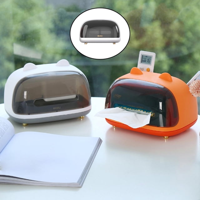 Soporte de papel Coche en apariencia de oreja Artesanía Organizador funciones impermeable Caja de pañuelos Estante de papel en Servilletero para blanco Macarena soporte para papel higiénico