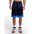 thumbnail image 2 of AND1 Men's and Big Men's All Court Colorblock Short, 11" inseam, up to Size 5XL, 2 of 6