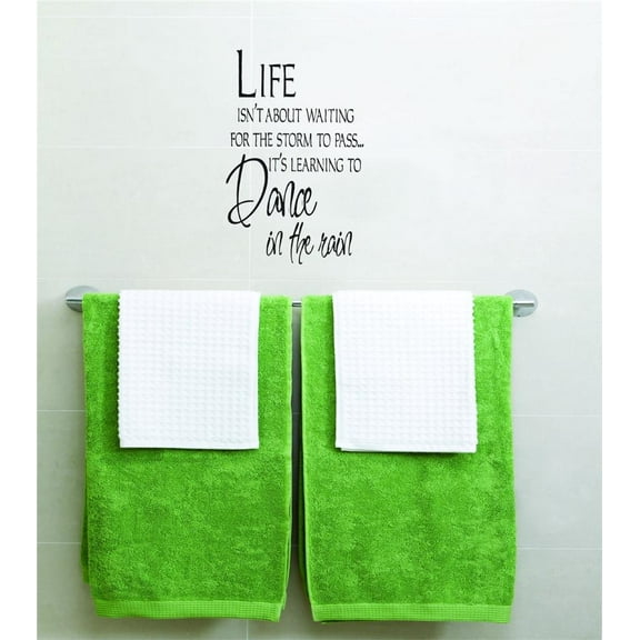 Life Isnt About Waiting Picture Art Boys Bed Room Home Decor Sticker Vinyl Wall Decal 8 X 16 Inches