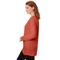 thumbnail image 3 of Woman Within Plus Size Perfect Long-Sleeve Crewneck Tunic, 3 of 6
