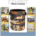 thumbnail image 5 of Cute Cat Laundry Basket Pet Animal Foldable Waterproof Oxford Cloth Funny Tote Bag Laundry Hamper Clothes Storage Bucket Toy Organizer For Bathroom/Laundry Storage/Bedroom, 5 of 9