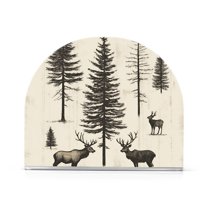Yayeee Napkin Holder for Table Kitchen Paper Tissue Organization, Black Deer