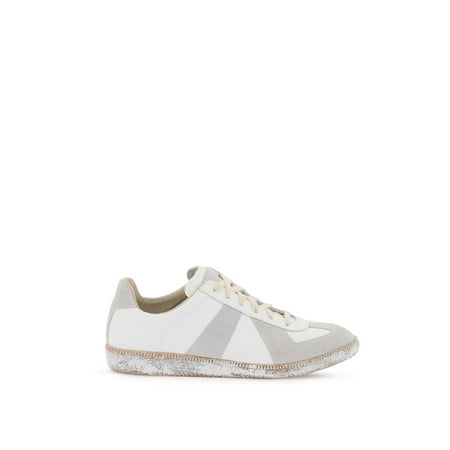 

Maison Margiela Vintage Nappa And Suede Replica Sneakers In Men