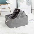 thumbnail image 3 of Foldable Storage Baskets with Drawstring Handles Open Storage Bins Collapsible Storage Box Large Organizer Basket for Clothes, Toy, Books, Towel, Sundries, 3 of 8