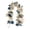 B, variant on 5.7ft Two-Tone Maple Leaf Garland, Artificial Teal and White Fall Foliage Vine for Mantel Fireplace, Minimalist Home Stair Door Table Decor