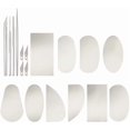 thumbnail image 1 of Juego de 14 piezas de herramientas para modelar arcilla: raspador, aguja, herramienta de textura de alambre y herramienta de tallado de cerámica de acero inoxidable., 1 of 5
