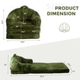 thumbnail image 2 of Sofá cama MAXYOYO plegable 2 en 1 convertible para adultos verde, 2 of 9