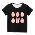 thumbnail image 2 of TIMIFIS T-Shirts Graphiques Garçons Filles Joyeuses Pâques T-Shirts Unisexes Enfants Col Rond Manches Courtes T-Shirts Enfants Mignons Nœud Papillon Œufs Imprimé T-Shirt, 11 Ans, 2 of 4