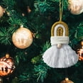 thumbnail image 4 of 1pc/lotChristmas Santa Claus Hanging Pendant,Woven Xmas Santa Claus Hanging Pendant with Cloth Tassel Beard,Christmas Tree Pendant for Party Holiday Festival Home Decoration(5.9*1.57in), 4 of 7