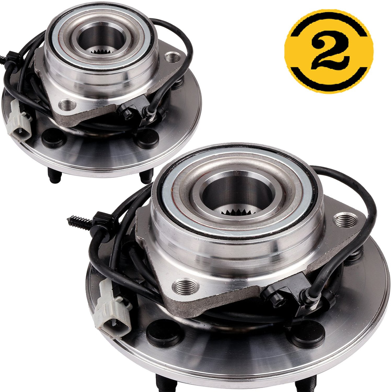 Front Wheel Bearing And Hub Assembly Pair For 2000-2001 Dodge Ram 1500 