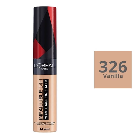 Corrector líquido L'Oréal Infallible 24h more than concealer 326 vanilla 14.4 ml
