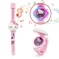 thumbnail image 1 of Girls Cartoon Watch Hello Kitty Frozen Kids Flip Top Music Watches, 1 of 1