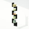 thumbnail image 5 of Furinno 5-Tier Floating Corner Shelf, Wall Mount Shelves for Storage and Display, French Oak/Black, 5 of 6