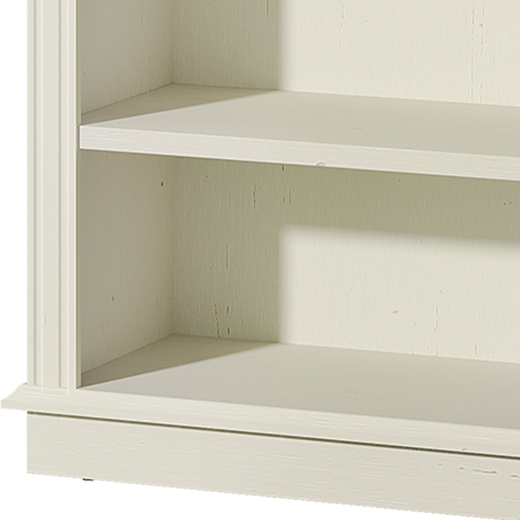 Uforic 5-Tier Bookcase, Vintage Arched Tall Bookshelf with Adjustable Shelves, White Open Display Rack, 23.6"