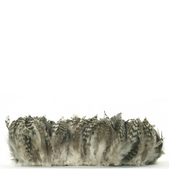 Zucker Feather Products Rooster Schlappen-Grey Chinchilla - 4-6" - Natural