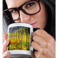 thumbnail image 2 of 3drose, Usa, Colorado, Rocky Mountains, Aspen Trees in Autumn in the Rockies., 15oz Two-tone Black Mug, 2 of 6