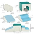 thumbnail image 4 of Qaba 4 Piece Foam Play Set for Toddlers and Children, Multicolor, 4 of 10