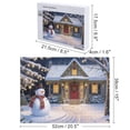thumbnail image 2 of Christmas Snowman And House Holiday,Christmas Festival 500 Piece Jigsaw Puzzle for Adults Challenging Puzzle Perfect for Game Nights - A002, 2 of 8