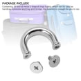 thumbnail image 3 of U Rings, 10 Sets Metal U Rings Buckle Handbag Connector with PH Screws Strong Long Lasting StableTrusted for Leather Crafts, 3 of 7