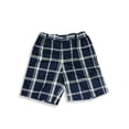 thumbnail image 2 of E-Land - Little Boys Golf Shorts 8448-4 (Navy Plaid), 2 of 3