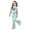 A02-Mint Green, variant on LRen Girls Outfits Size 8 Letter Print Short Sleeved T Shirt and Elastic Waist Pants Set Round Neck Children's Fashion Girls' Two Piece Summer Set Outdoor Casual Clothes