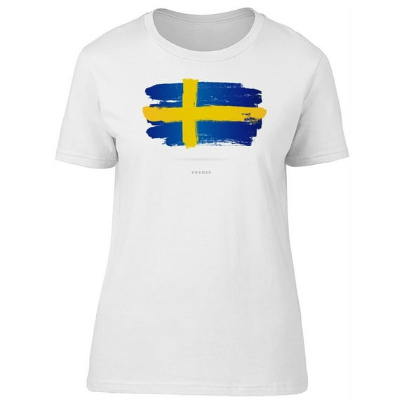 Grunge Sweden Flag Watercolor T-Shirt Men -Image by Shutterstock, Male XX-Large