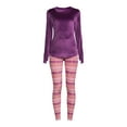 thumbnail image 3 of ClimateRight by Cuddl Duds Women's Stretch Luxe Velour Top and Leggings Base Layer Set, 2-Piece, sizes S to XXL, 3 of 6