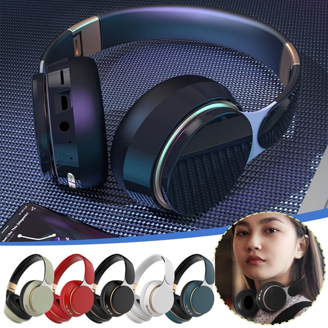 Fiudx Auriculares Inalámbricos para Juegos Fg-07S, Cómodos Protectores Auditivos de Proteína, Batería de Larga Duración de Hasta 360 Horas, Control de Reproducción de Música, Uso Móvil En Pc, Perfect