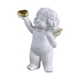 thumbnail image 4 of Estatua de ángel bebé, decoración de pequeño ángel con alas, colección de resina, escultura moderna de querubín blanco, figura de Cupido para jardín Estilo D, 4 of 8