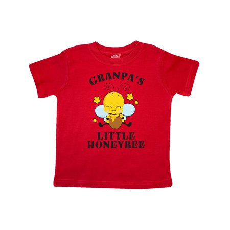 

Inktastic Cute Bee Granpa s Little Honeybee with Stars Gift Toddler Boy or Toddler Girl T-Shirt