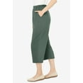 thumbnail image 3 of Woman Within Plus Size Petite 7-Day Knit Capri, 3 of 6