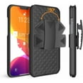 thumbnail image 6 of Screen Protector & Case Belt Clip for iPhone 12/Pro - Combo with Anti-Glare Tempered Glass Matte 3D & Holster Swivel Cover Kickstand, 6 of 12
